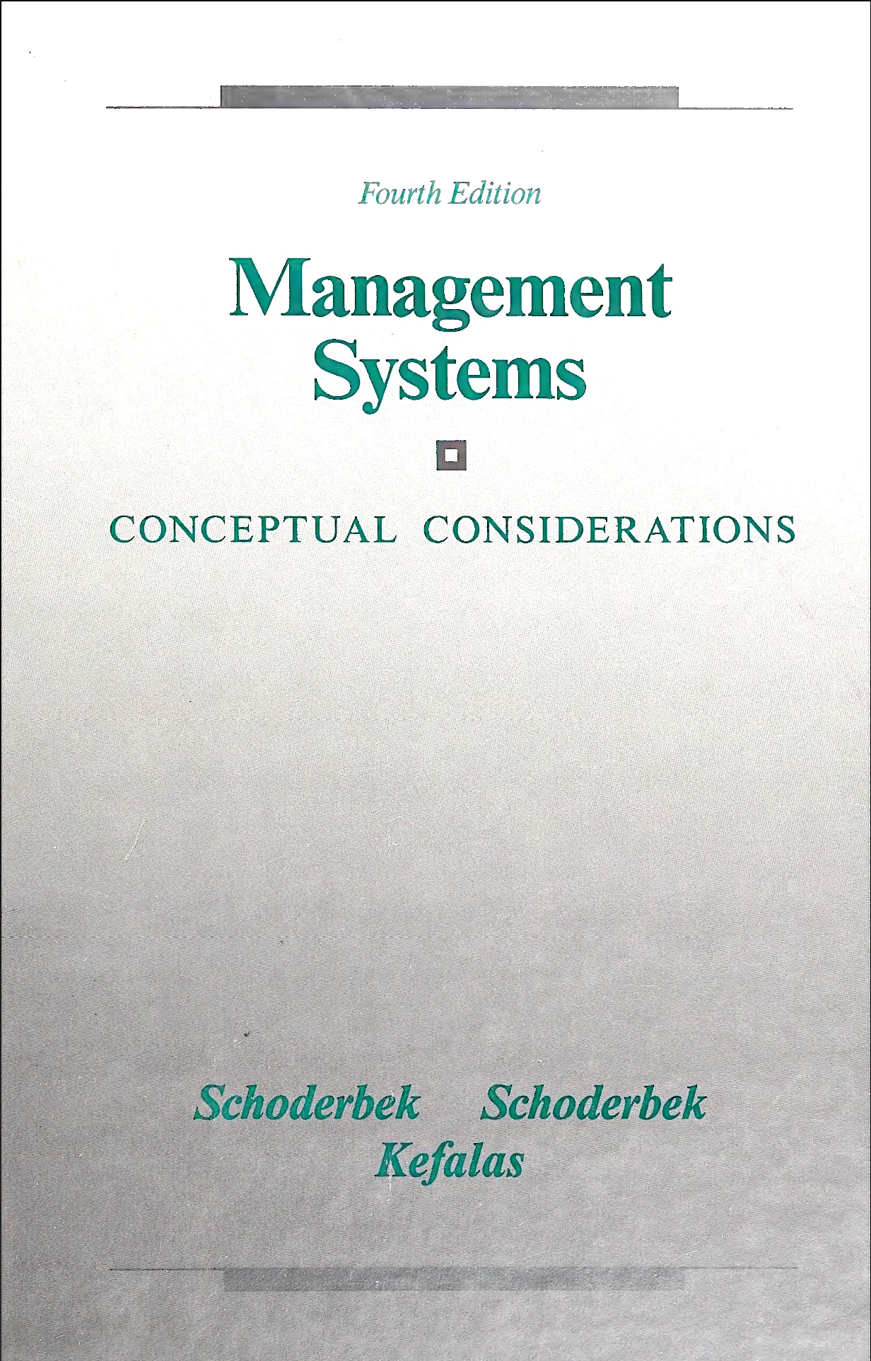 Management Systems: Conceptual Considerations