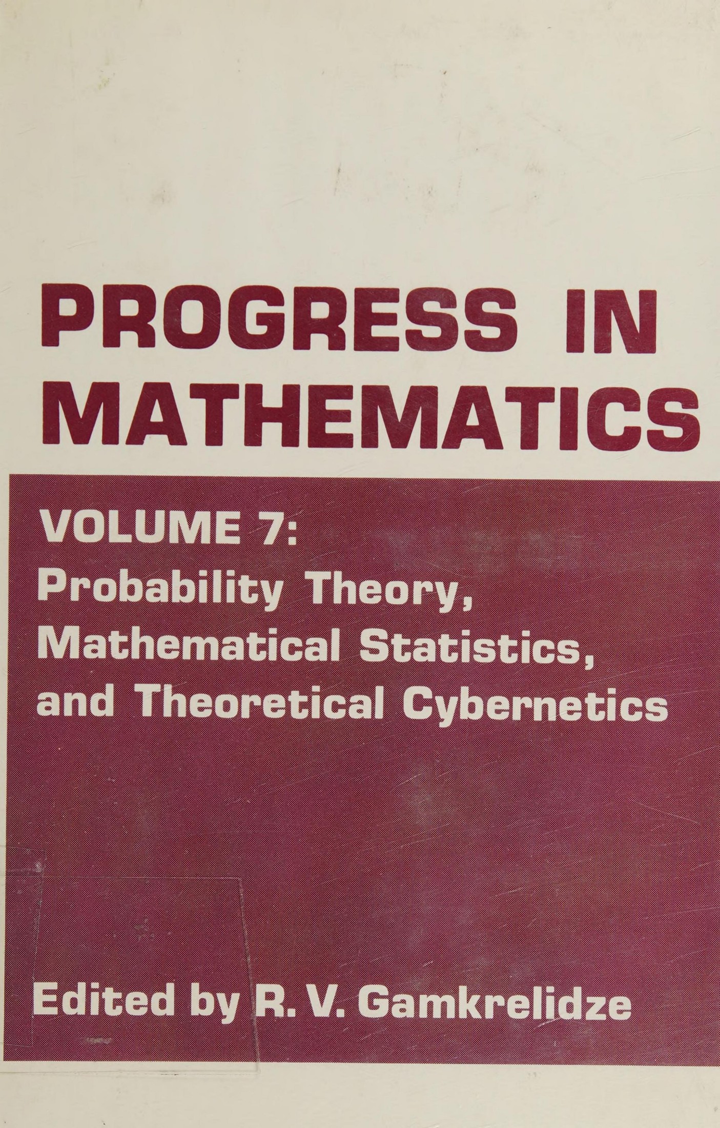 Probability Theory, Mathematical Statistics, and Theoretical Cybernetics