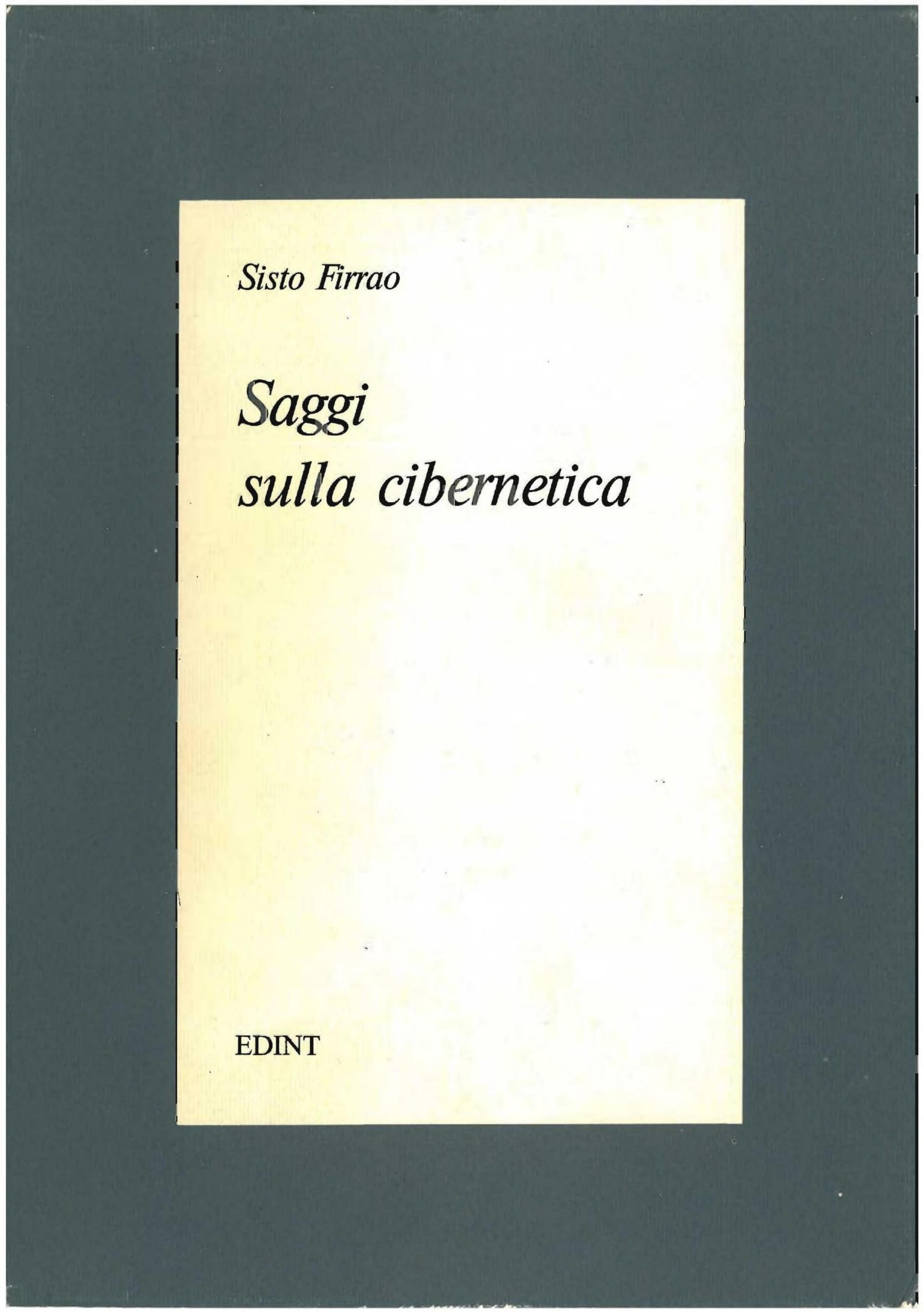 Saggi sulla cibernetica
