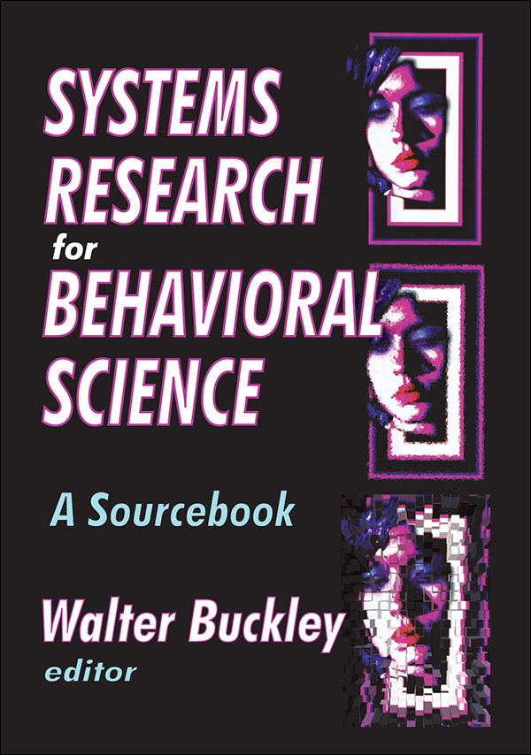 Systems Research for Behavioral Science: A Sourcebook