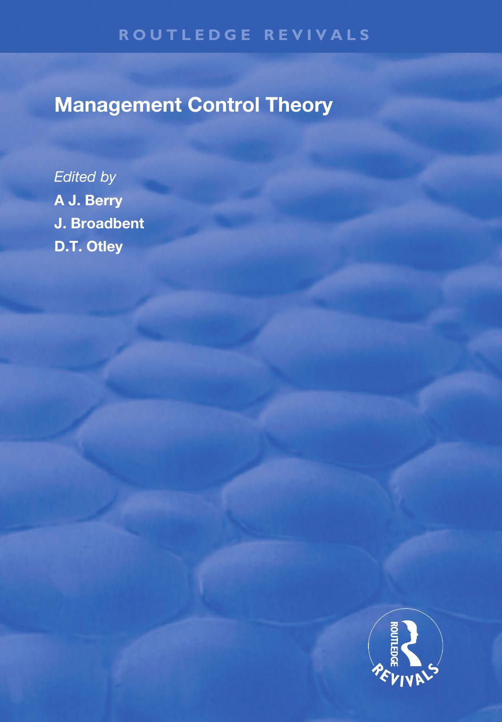 Management Control Theory