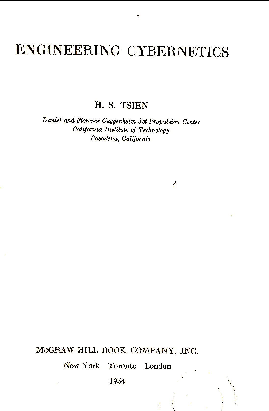 Engineering Cybernetics