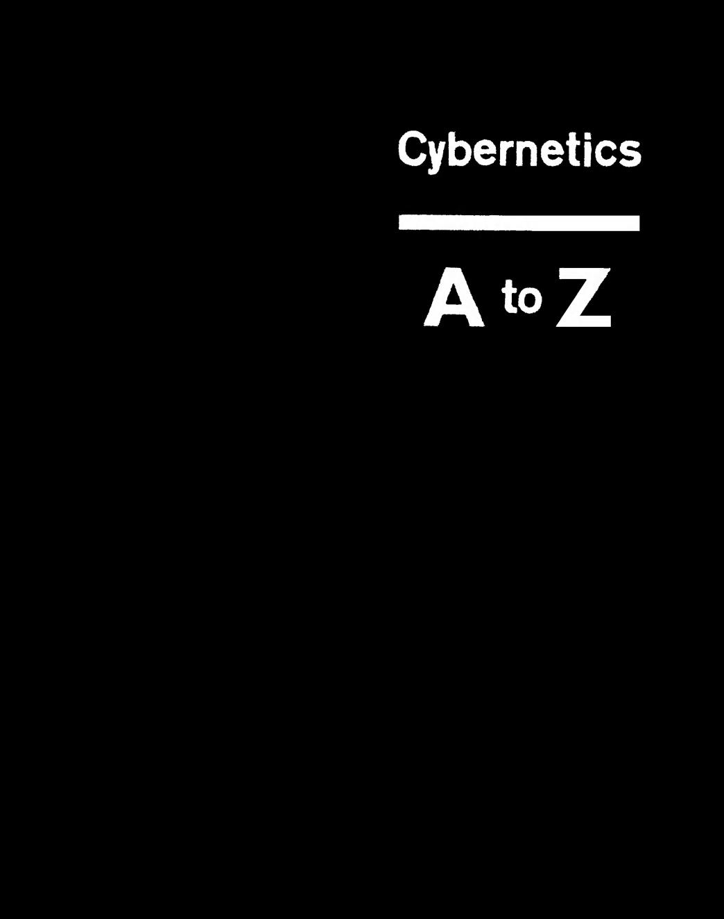 Cybernetics a to Z